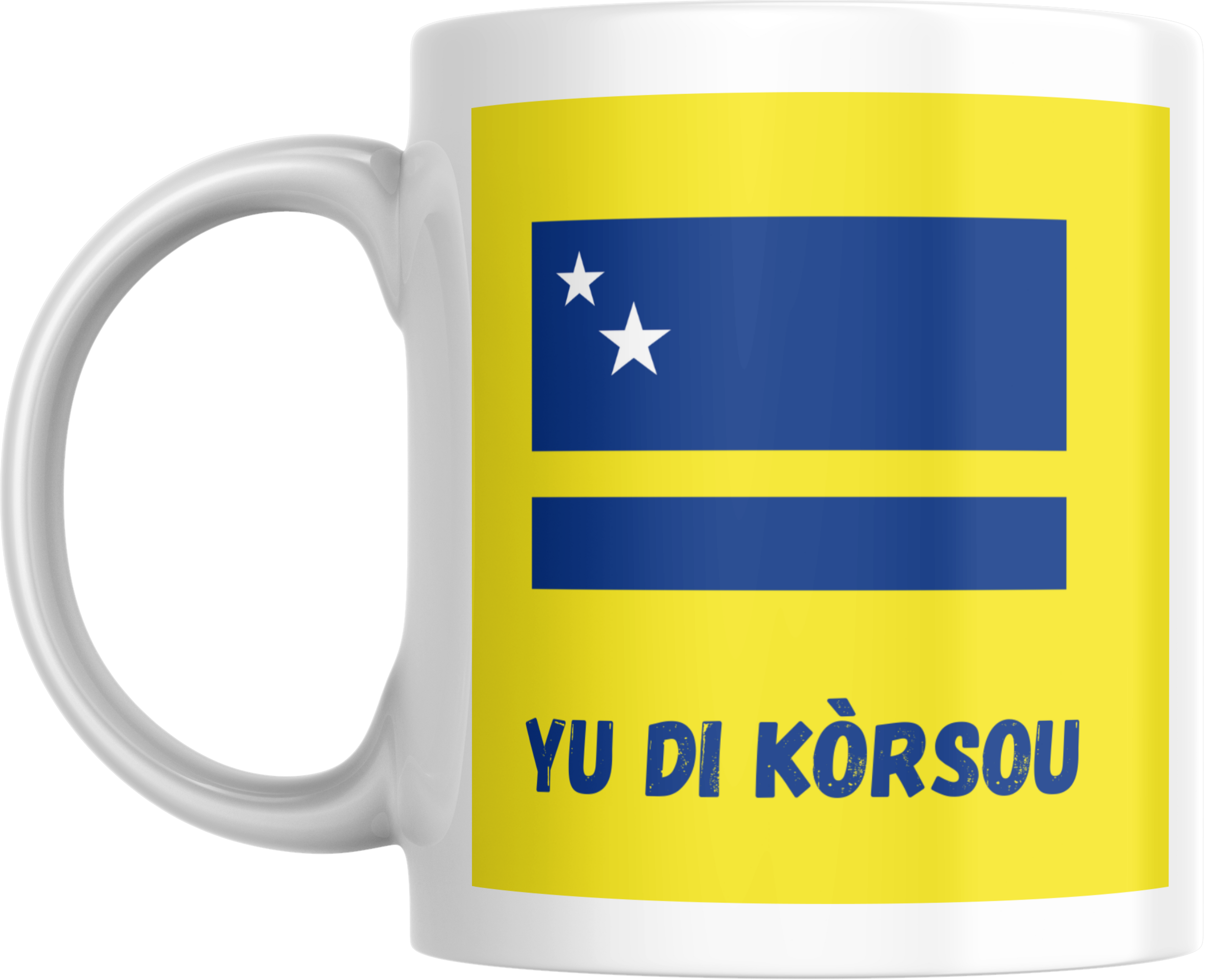 Mok met Curaçao vlag | Met eigen tekst optie