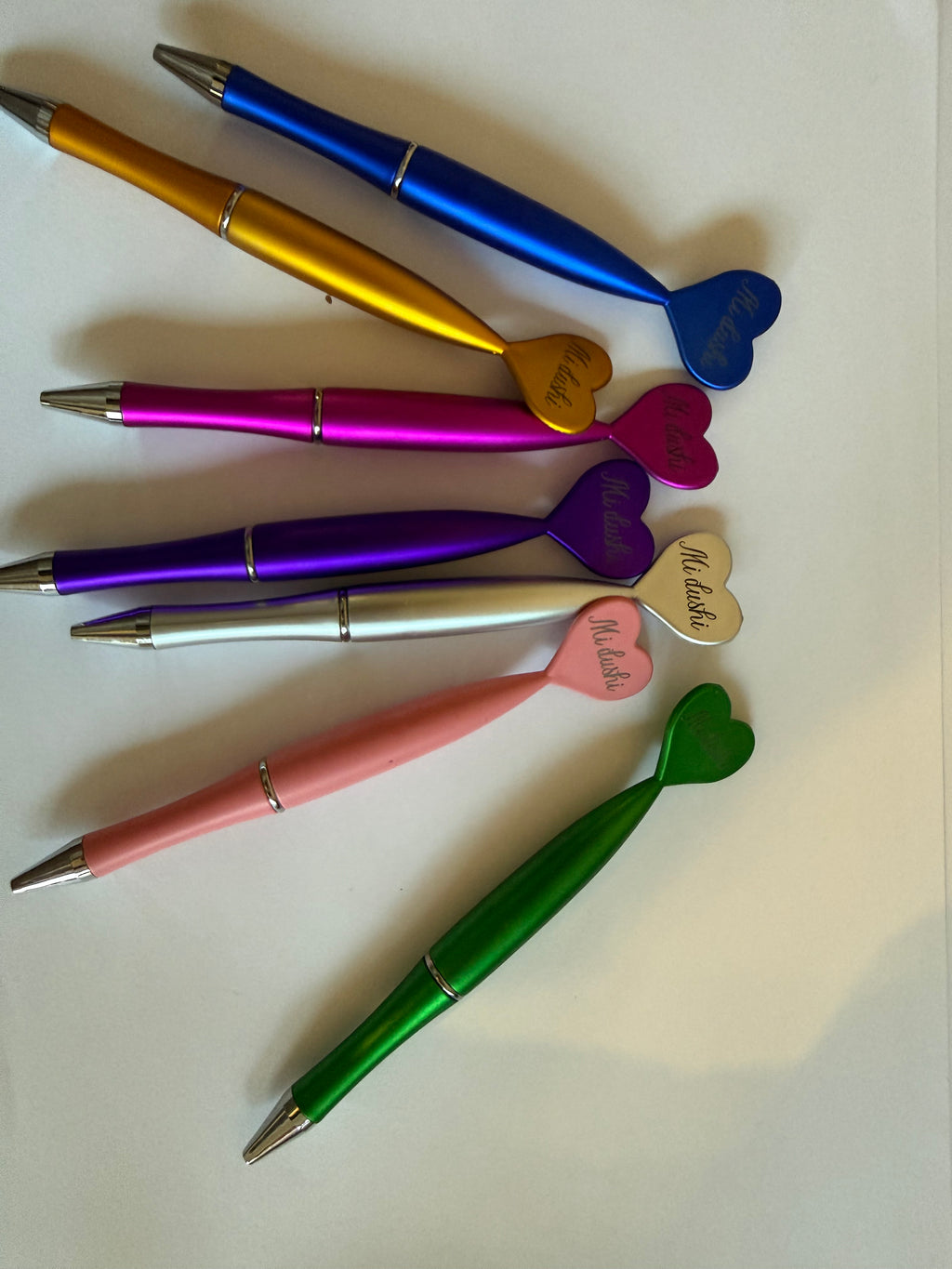 Hartvormige Pen met Tekst “Mi dushi”