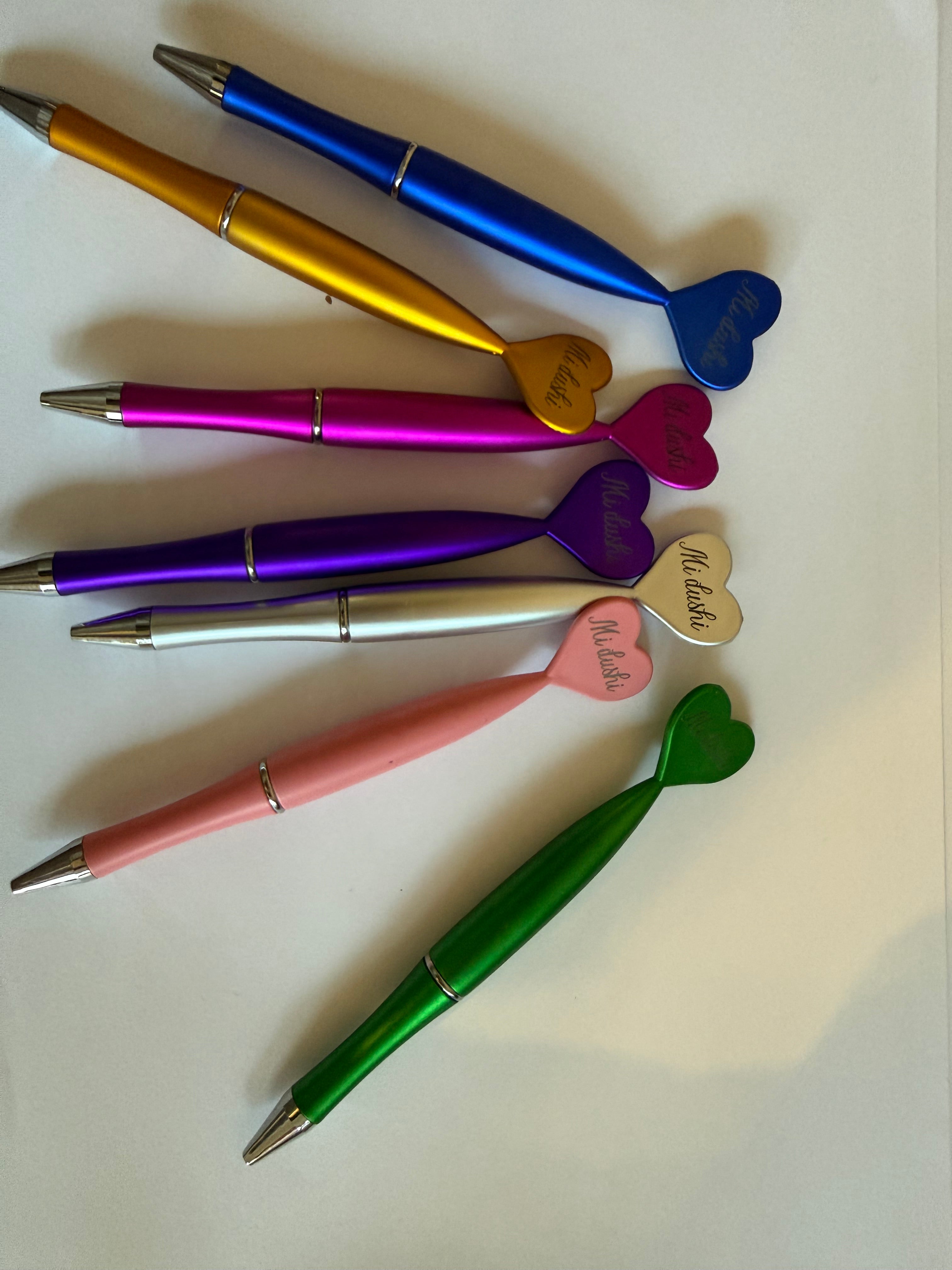 Hartvormige Pen met Tekst “Mi dushi”