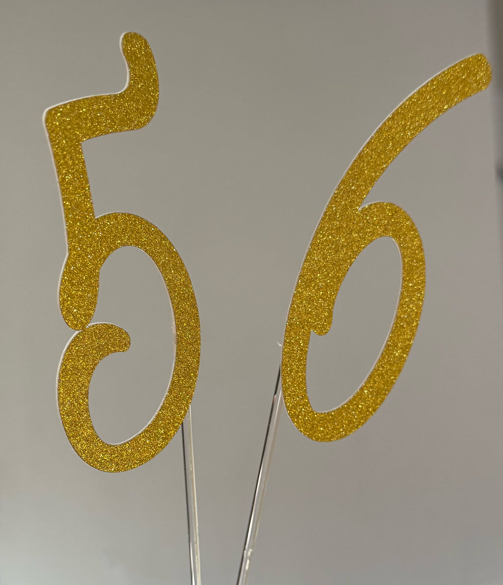 Taarttopper set naam en cijfers