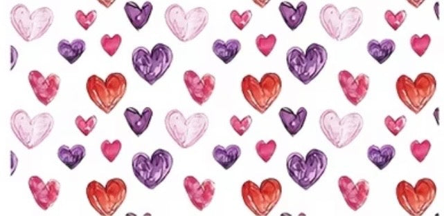 Drinkglas met rietje | hartjes met naam