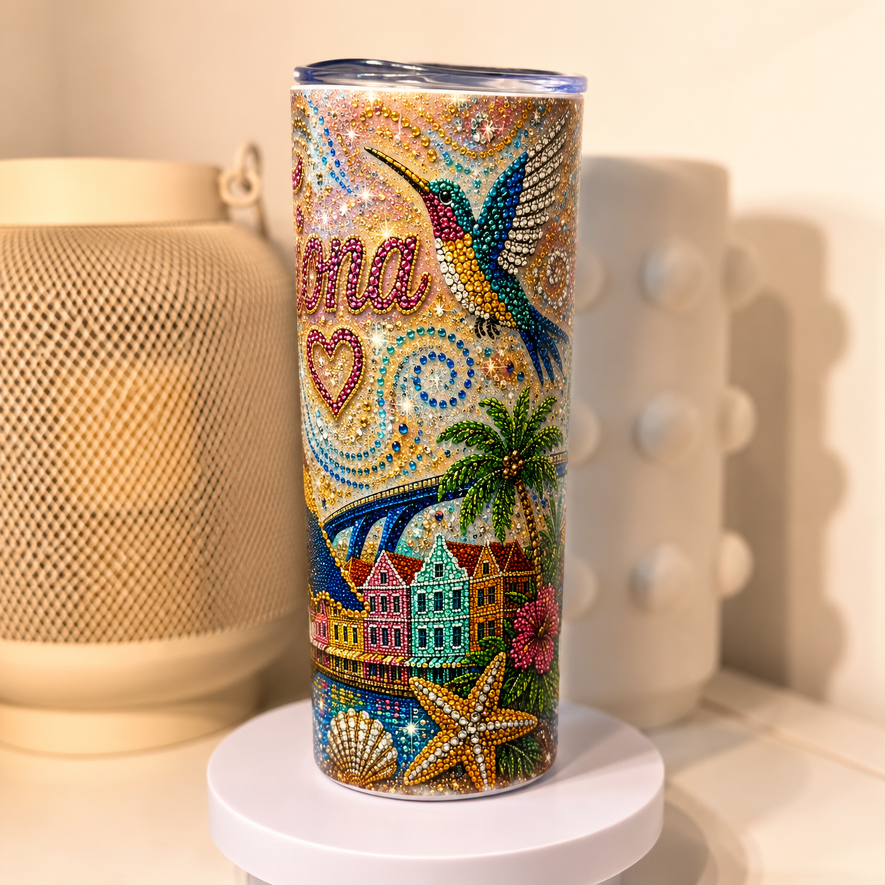 Curaçao
Rhinestone Tumbler
Met Naam
Gepersonaliseerde
20 oz
Drinkbeker
Luxe Gepersonaliseerde Tumbler Curaçao